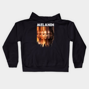 Melanin Shades Afrocentric Beauty For Women Kids Hoodie